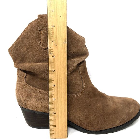 White Mountain SLAMMIN Suede Boots Womens Sz 7.5 Whiskey Cowgirl Western Slouchy - Picture 12 of 15